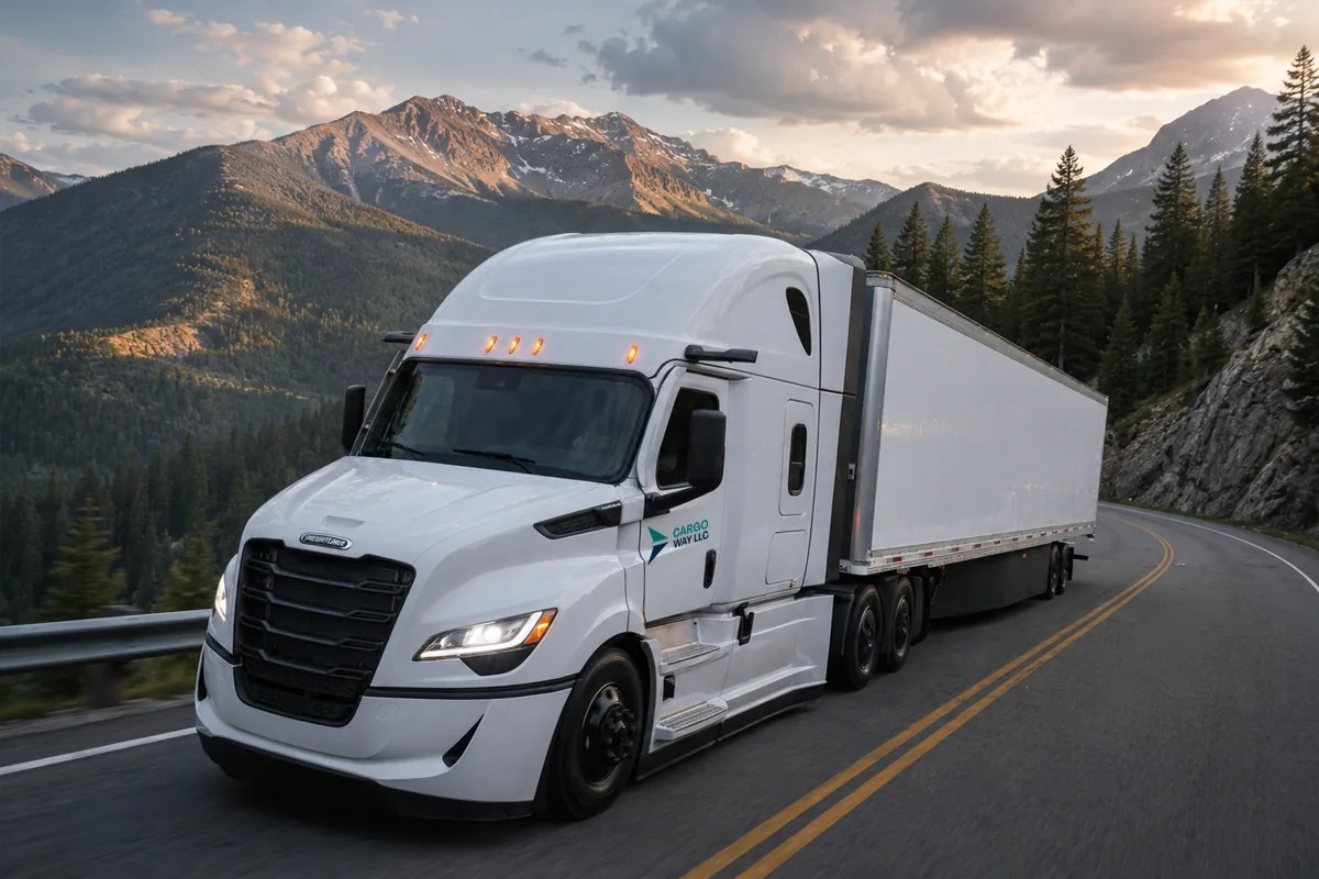 Cargo Way LLC FTL shipment on the road